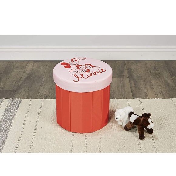 Disney NWT Fresh Home Elements Disney‎ Mouse, 15 Pouf toy box ottoman storage - Picture 6 of 7
